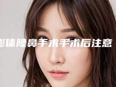 膨体隆鼻手术手术后注意事项有哪些（膨体隆鼻手术过程）